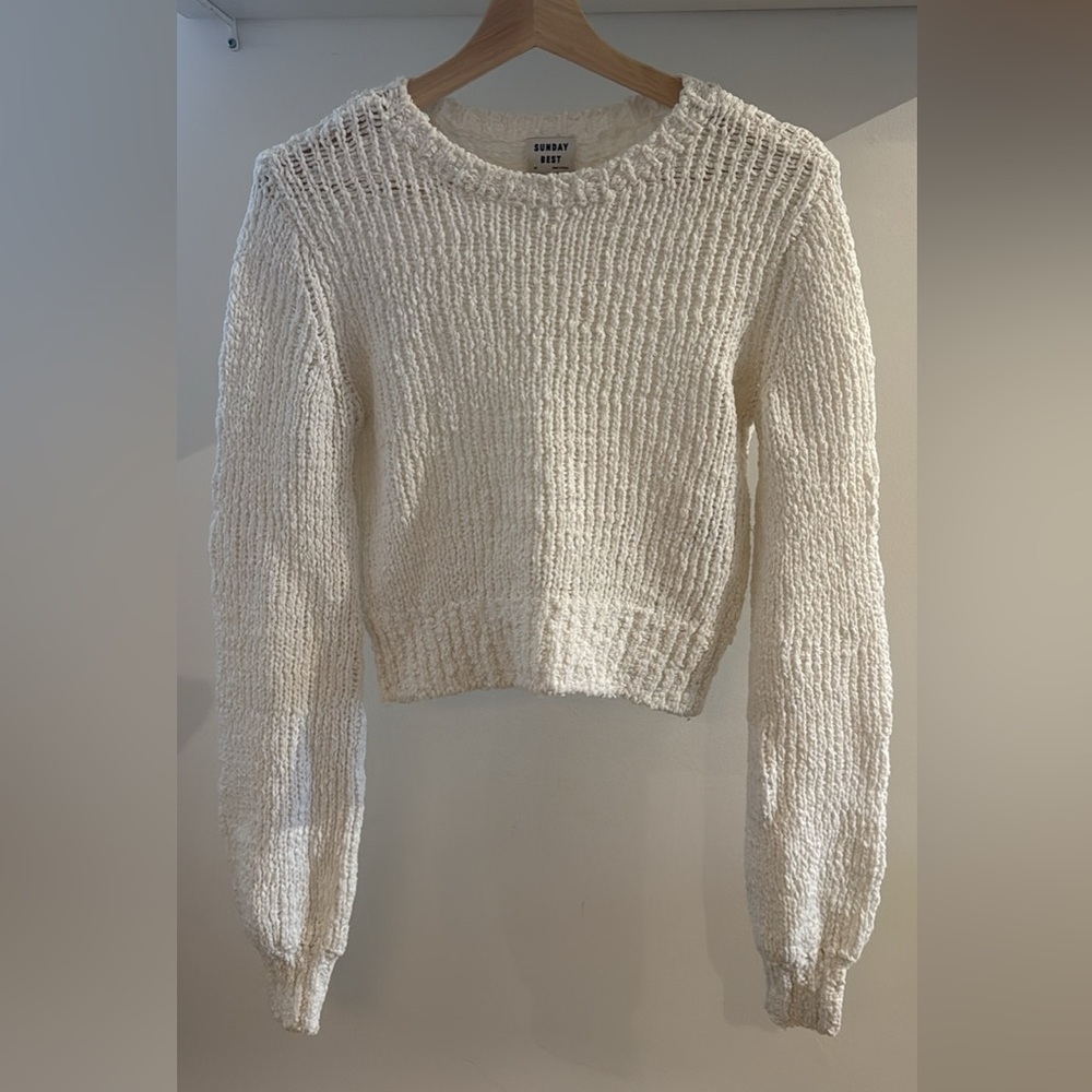 Aritzia Sunday Best Textured Knit Sweater – Size XS